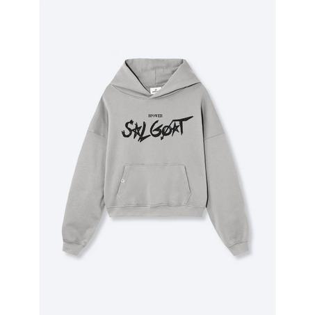 Salgoat White Boxy Hoodie