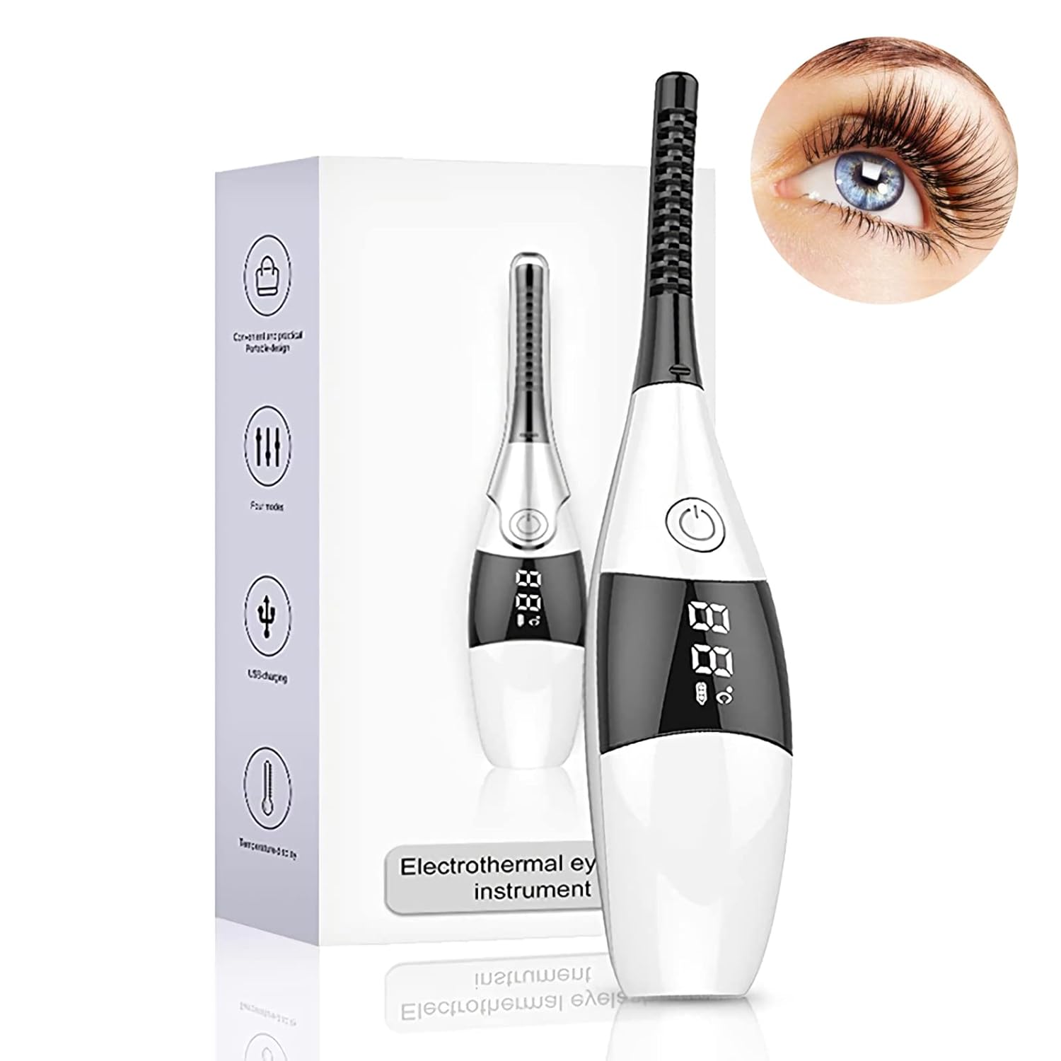 EYELASH CURLER ELECTRIC  WHITE