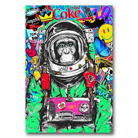 Tableau Astronaut Monkey