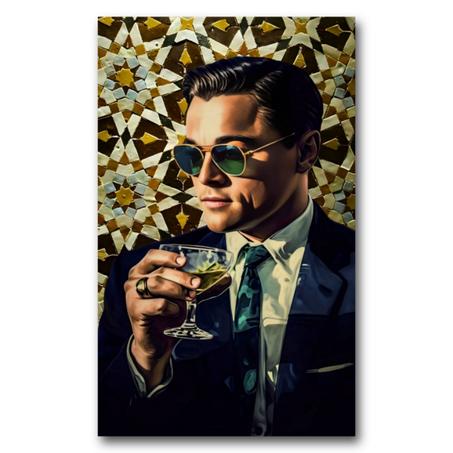 Tableau Leonardo DiCaprio x Moroccan Zelij