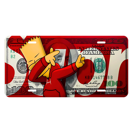 Plaque Bart X Dollars