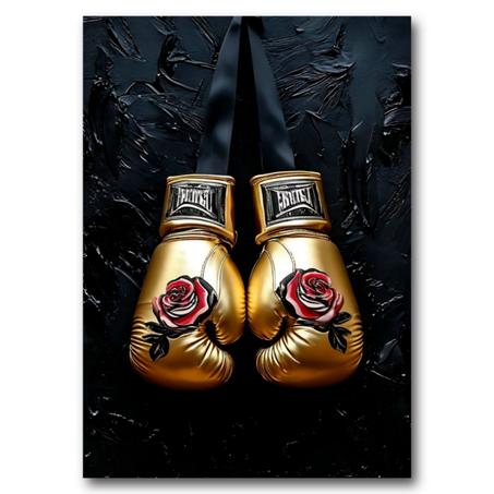 Tableau Gold Boxing Gloves