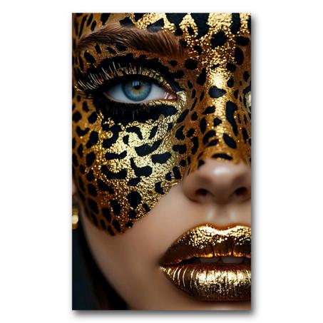 Tableau Golden Guepard Woman
