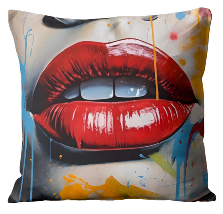 Coussin Lips popart
