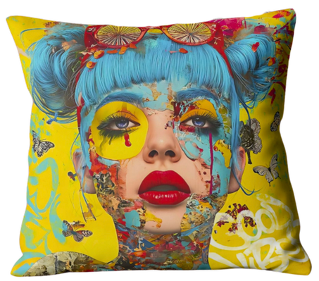 Coussin Girl PopArt