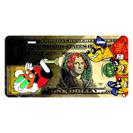 Plaque Donald Duck x Dollars