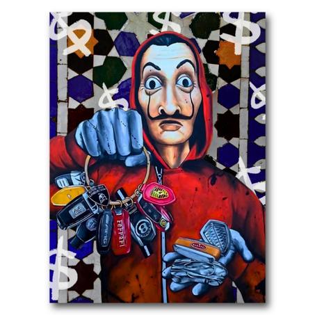 Tableau Casa Del Papel X Moroccan Zelij