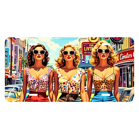 Plaque Woman Pop art