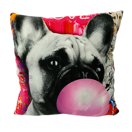 Coussin Bulldog Bubble