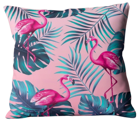 Coussin Flamant Rose