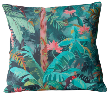 Coussin Velour Jungle