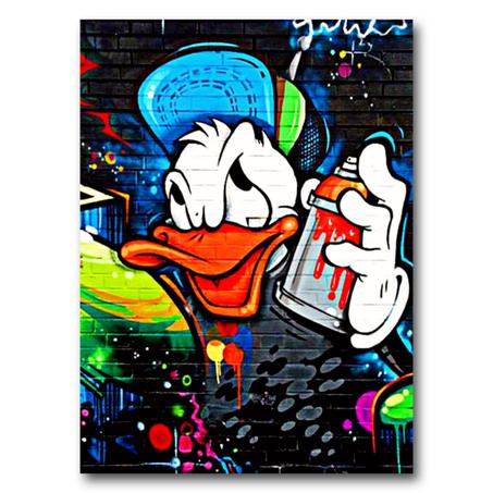 Tableau Donald Duck Graffiti