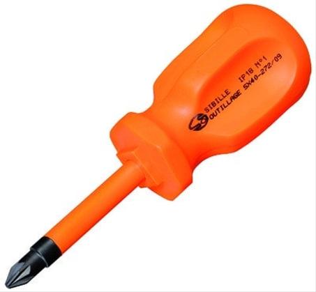 Tournevis boule isolé à lame Pozidriv