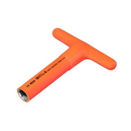 Clé à béquille 6 pans en T isolée