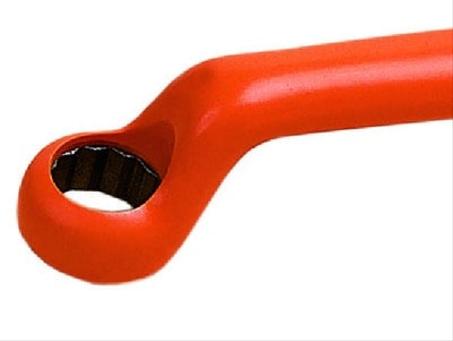 Clé polygonale une tête contre-coudée 12 pans isolée