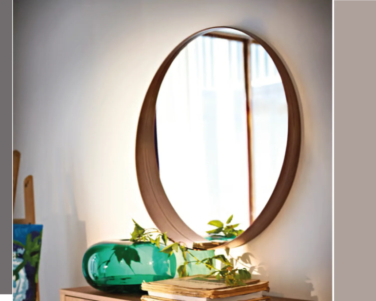 Miroir, Plaqué Chêne