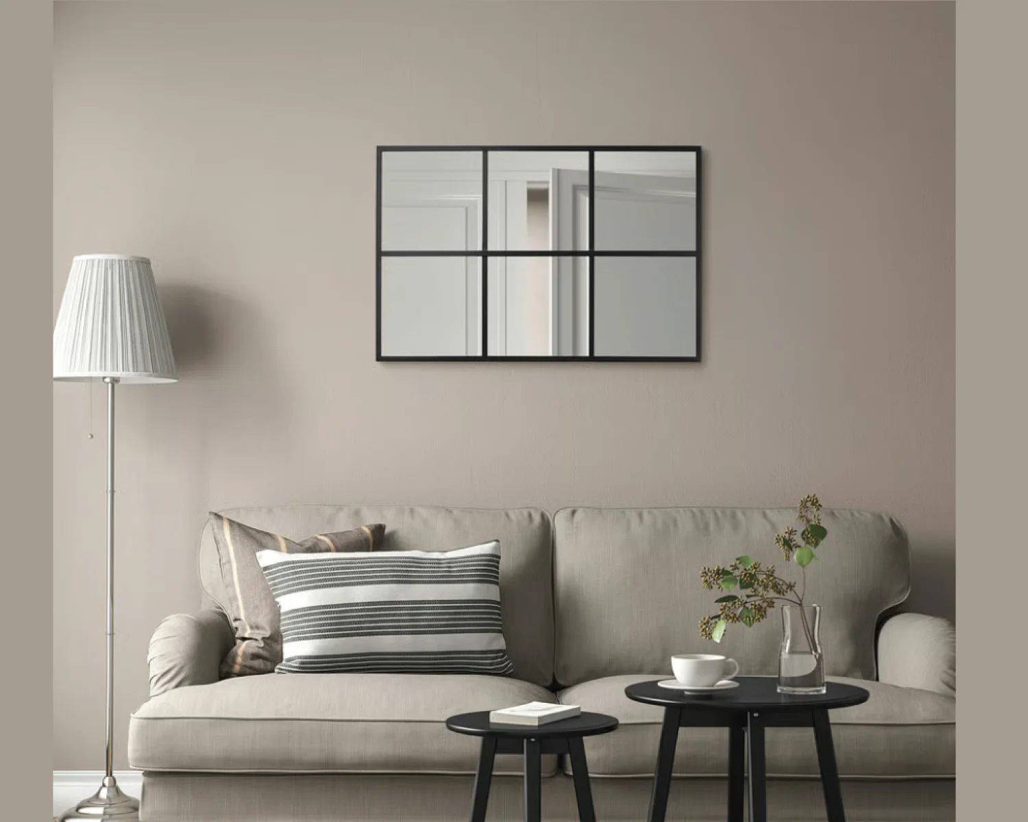 Miroir Fenêtre Noir