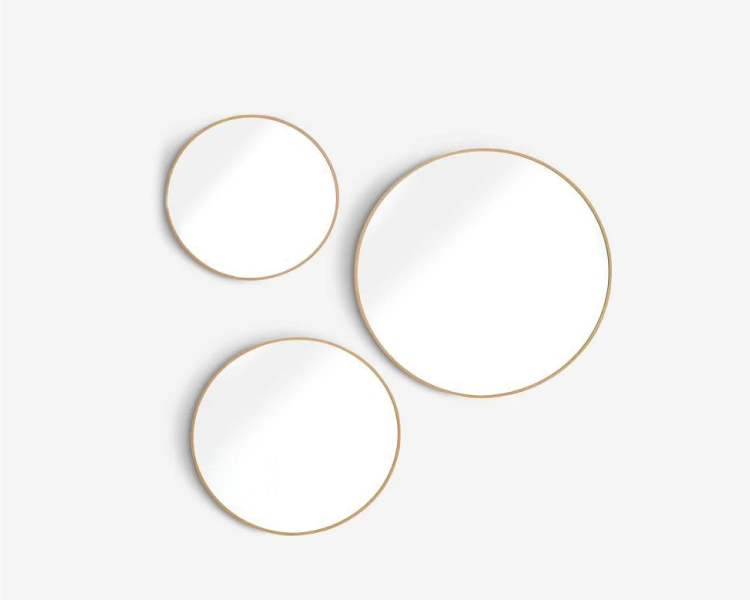 Miroirs Rond Set de 3 Pièces