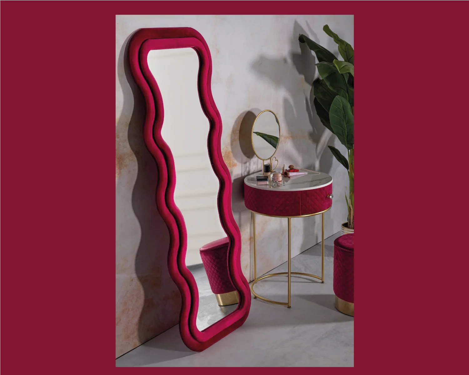 Miroir Tissus wavy
