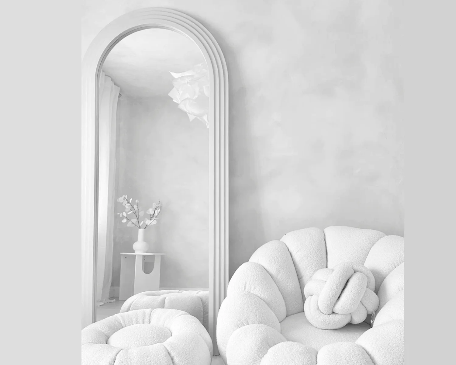 Miroir Minimaliste Cadre Bois