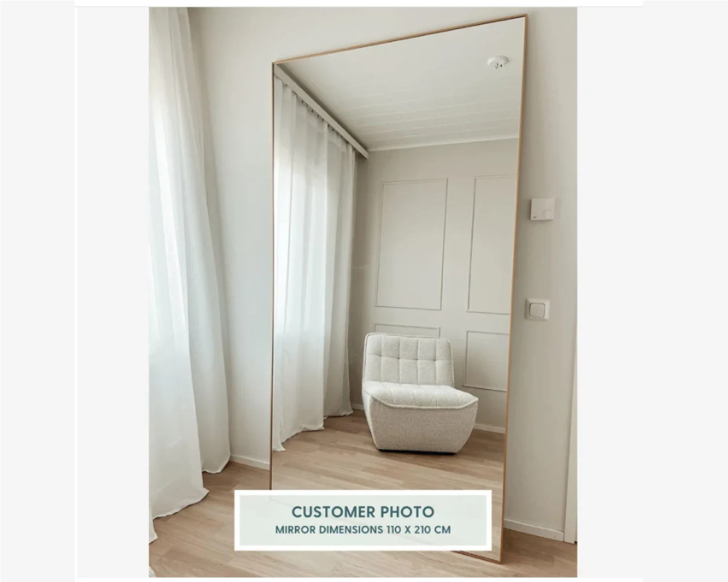 Miroir Rectangulaire Pleine Longueur Luxe