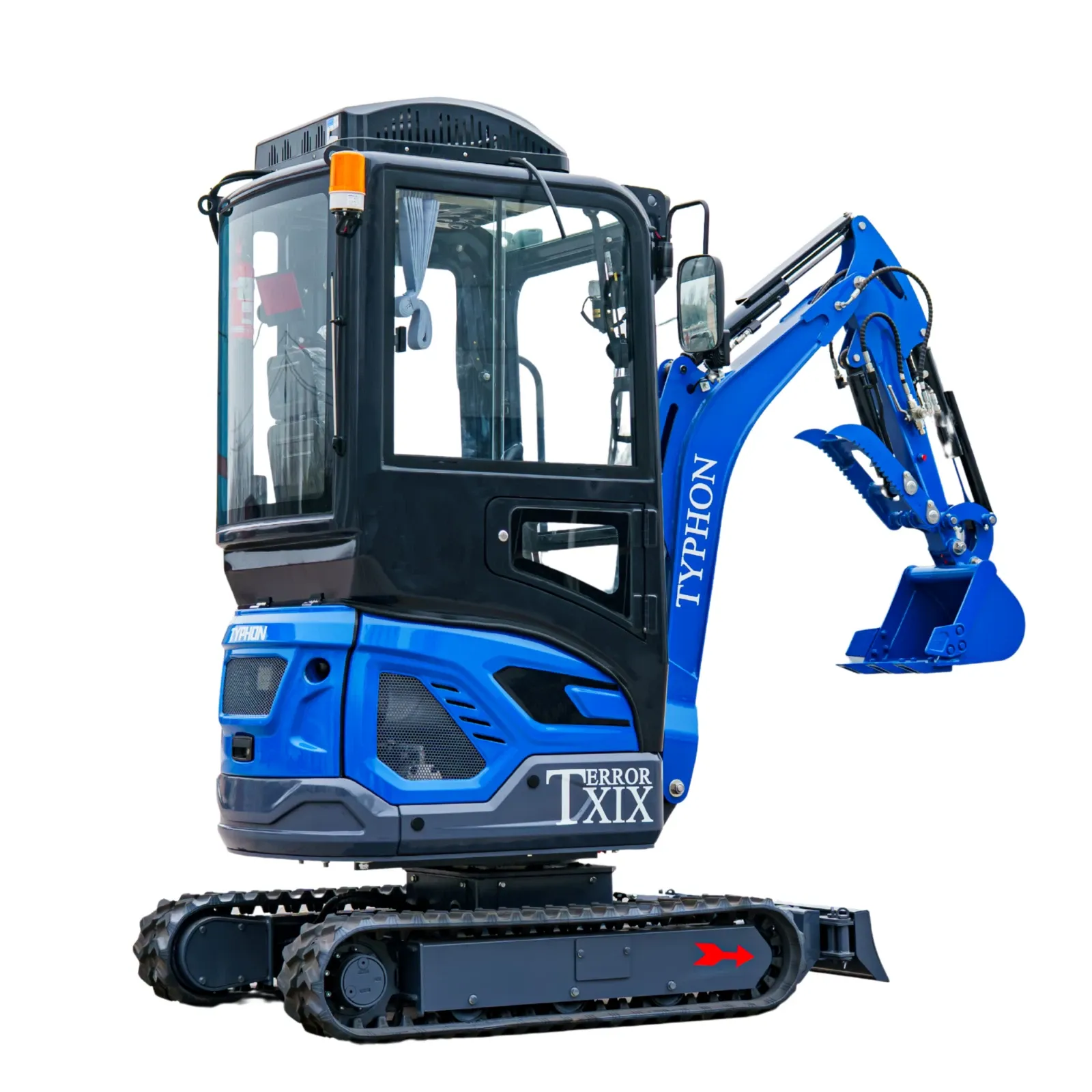 TYPHON TERROR XIX Prestige Mini Excavator 4200lbs 20.4 HP Kubota D902 diesel Cab