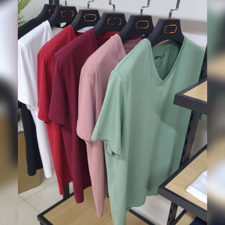 T-shirt Cole V en Jersey de Coton