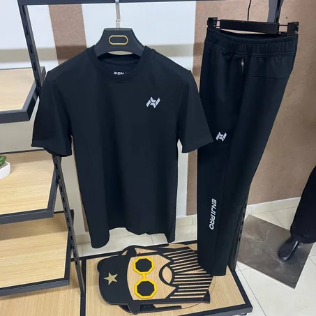 Ensemble ENJI Sport Homme Noir Premium — T-shirt & Pantalon