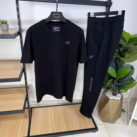 Ensemble ENJI Sport Homme Noir Premium — T-shirt & Pantalon