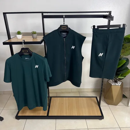 ENJI ESSENTIAL 3 PIECES SET — VERT ROYAL