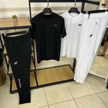 Pack 4 Pieces ENJI 2 T-shirt + Pantalon ENJIPRO + pantalon Nilon Blanc Sport  offre spéciale