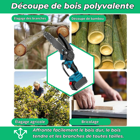 GB Coupez n'importe quel bois avec Notre  Mini Tronçonneuse Pro 🌳