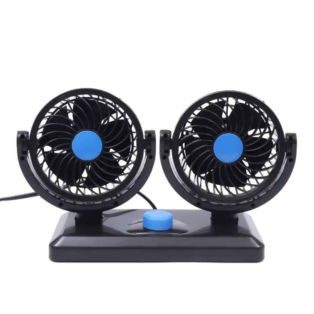 Double ventilateur pour voiture - Refroidissement puissant et orientable