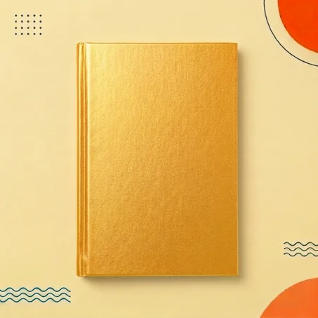 📕 غلاف دفتر كبير ذهبي – لمسة فاخرة ومميزة ✨