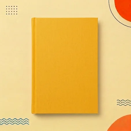 📕 غلاف دفتر كبير أصفر – لمسة مشرقة ومرتبة