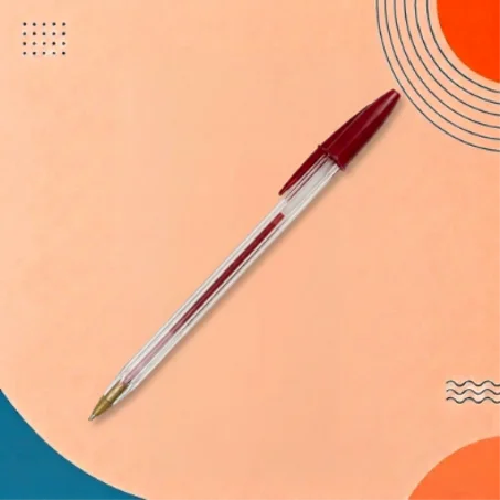 🖊️ Stylo BIC أحمر – لكتابة وتصحيح أكثر وضوحاً