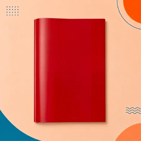 📕 غلاف دفتر كبير أحمر – لون مميز وحماية يومية