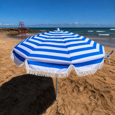 باراسول خارجي مقاوم للشمس – مثالي للشاطئ والحديقة 🏖️☂️