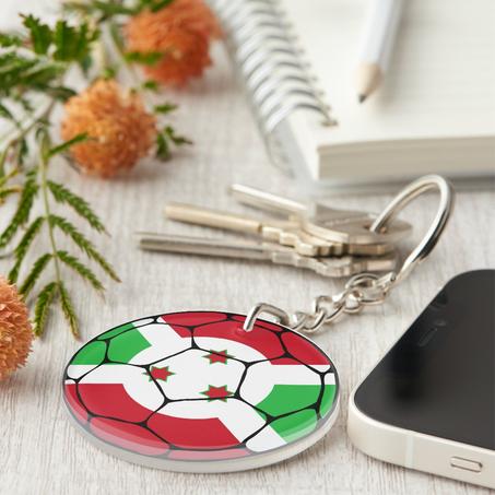 Burundi Football Keychain