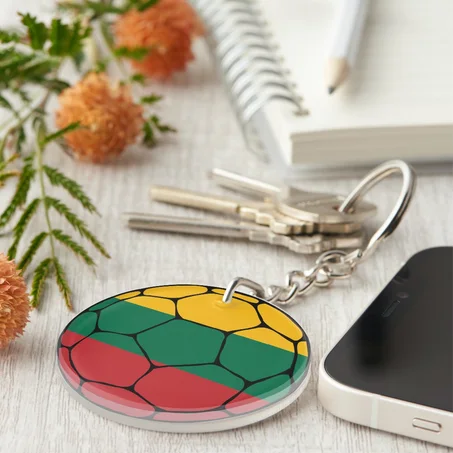 Lithuania Football Keychain