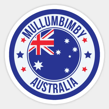 Mullumbimby, Australia, Celebrate Your Hometown with Blue Aussie City Sticker