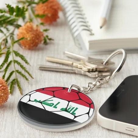 Iraq Football Keychain