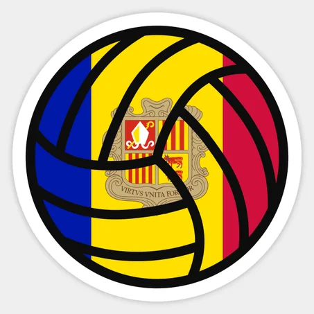 Andorran Volleyball Sticker