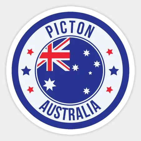 Picton, Blue Australia Sticker