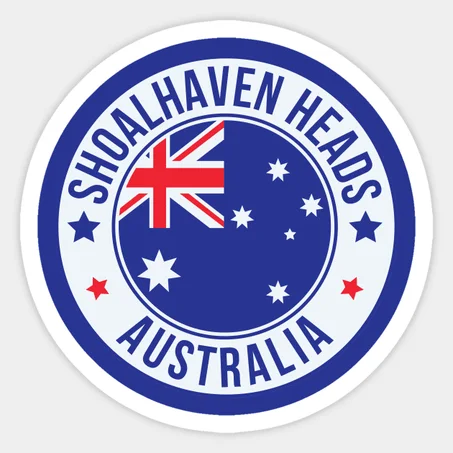 Shoalhaven Heads, Australia, Celebrate Your Hometown with Blue Aussie City Sticker