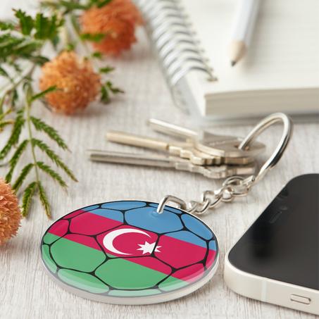 Azerbaijan Football Keychain