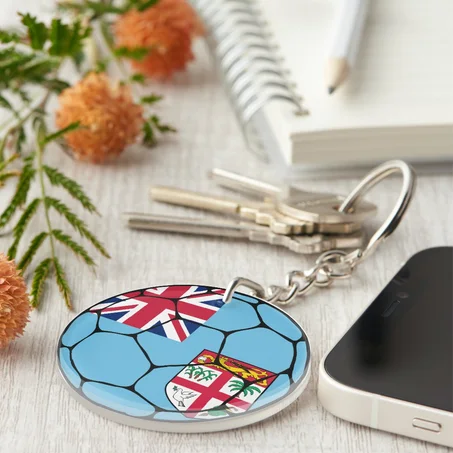 Fiji Football Keychain