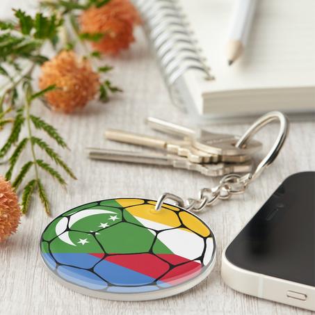 Comoros Football Keychain