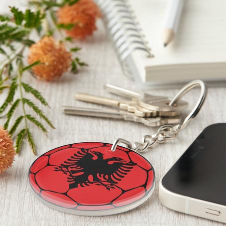 Albania Football Flag Keychain