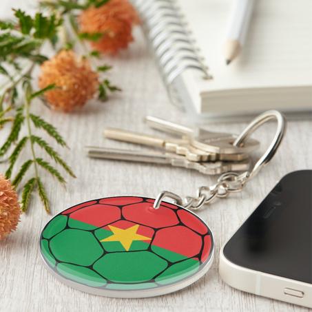 Burkina Faso Football Keychain